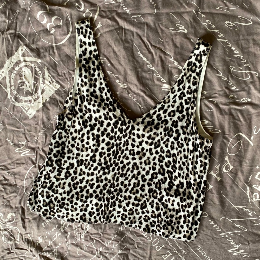 Wilfred free backless tank top - size XS - Leopard print - Aritzia